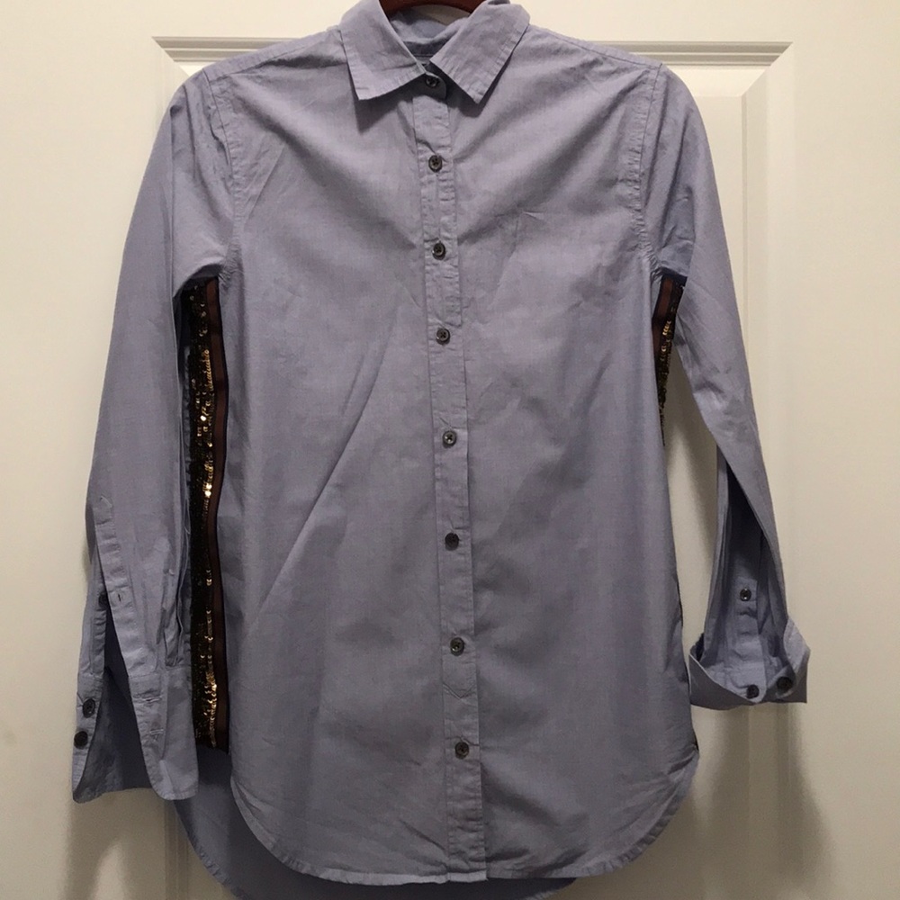 Jcrew sequin striped 👚 blouse!!!